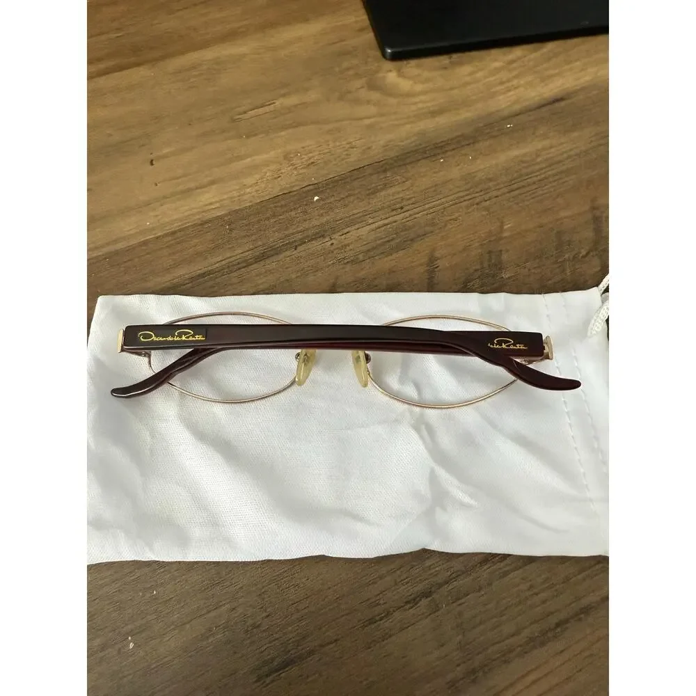 Vintage Oscar De La Renta Gold (51•16) Skinny Glasses - Picture 6 of 6